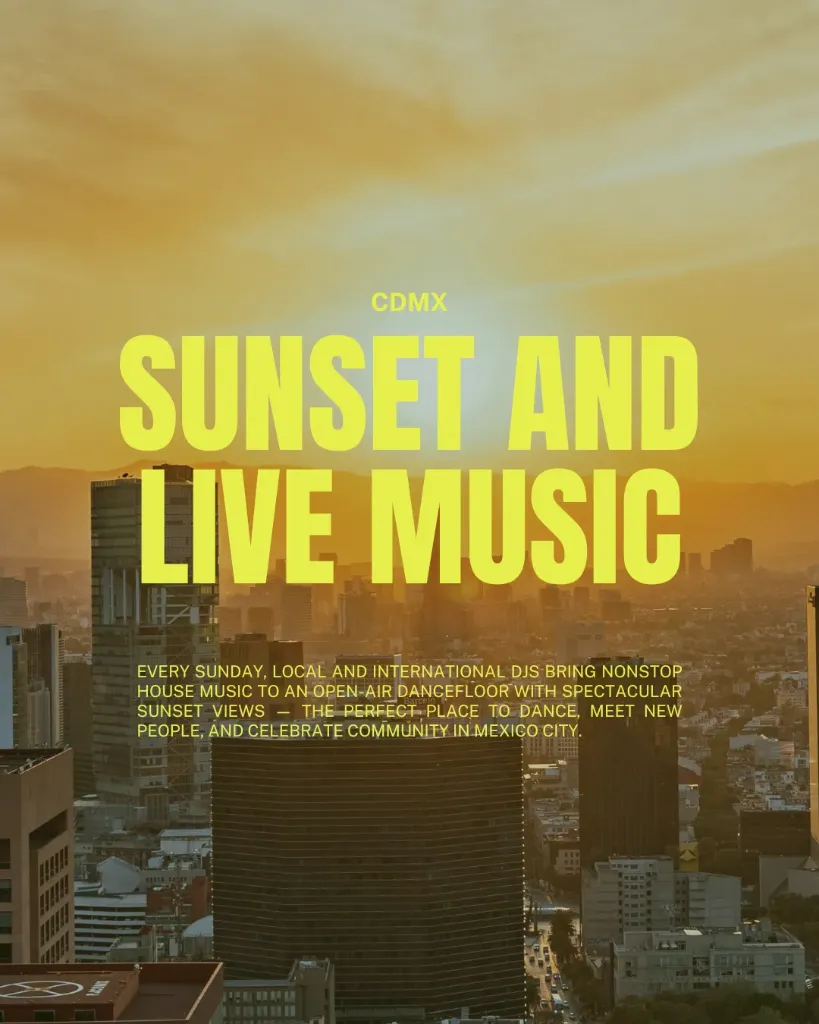 Sunset and live music