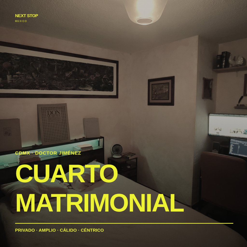 Dr. Jiménez 340 Cuarto Matrimonial